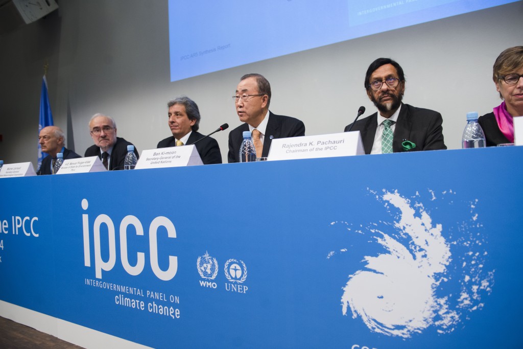 Presskonferens vid lanseringen av IPCC: s sammanfattande rapporten